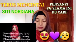 Terus Mencintai Siti Nordiana Official lyrics video  REACTION [upl. by Amelia143]