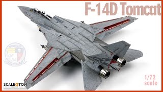 F14D Tomcat 172 GWH Scale Model Aircraft [upl. by Kcirtapnaes245]