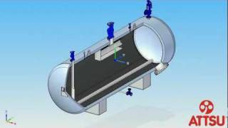 ATTSU  3D AV acumulador de vapor  Steam accumulator [upl. by Adgam4]