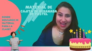 ✨💖 Material de las clase aprende y emprende cajita de rebanada de pastel 🤩👏 [upl. by Alraep]