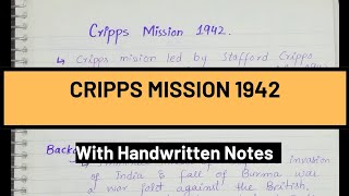 Cripps Mission 1942  IndoPak History Pre Partition History [upl. by Goles]