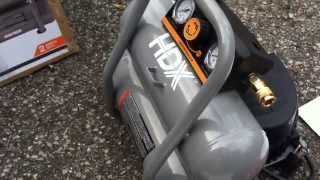 How To HDX 2Gal Portable Electric Air Compressor [upl. by Redle]