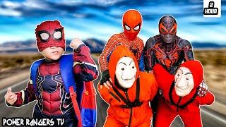 KID SPIDER MAN amp SpiderMan Catch Bad Guys Unstable escape plan  Best action video compilation [upl. by Derward]