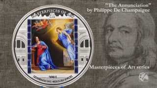 20 Silver coin  quotThe Annunciationquot by Philippe De Champaigne  Masterpieces of Art series [upl. by Ortensia]