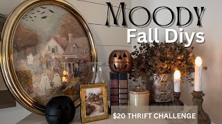 Moody Fall DIYs  20 Thrift Challenge  Dollar General Couponing [upl. by Ellehcirt]