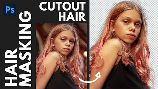 How to Select Hair using Decontaminate Colors  Photoshop Tutorial [upl. by Mw]