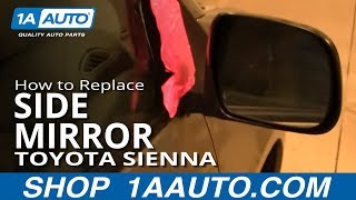 How to Replace Side Mirror 0410 Toyota Sienna [upl. by Light]