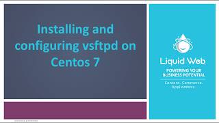 How to Install and Configure vsftpd on CentOS 7 [upl. by Ragse829]