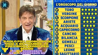 I Fatti vostri Oroscopo Paolo Fox di oggi 5 settembre le previsioni segno per segno ♍♒🌟💫⭐♑♈♉♊♋♌♎♐♏ [upl. by Cassandry]