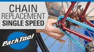 How to Replace a Chain on a Single Speed Bike  Sizing Installation amp Tensioning [upl. by Ajnotal272]