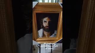 My husband painted a portrait of Jesus by Akiane Kramarik of Prince of Peaceshorts [upl. by Htebazila]