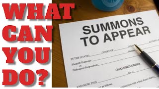 WATCH ME RESPOND TO A COURT SUMMONS  WHAT CAN YOU DO ABOUT THEM [upl. by Adniuqal]