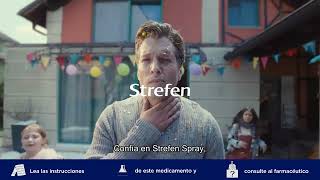 ¿Dolor de garganta al tragar Alívialo con Strefen Spray [upl. by Nortna]