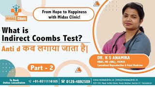 What is Indirect Coombs Test Anti d कब लगाया जाता है  Gynaecologist in Faridabad  Dr KS Anamika [upl. by Legnalos189]