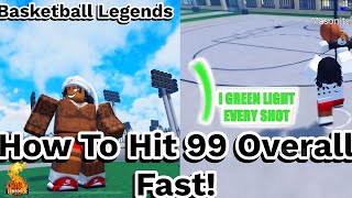 The New Fastest Way To Hit 99Overall Roblox Basketball Legends New Codes [upl. by Arnold]