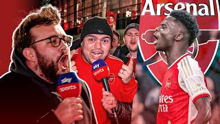 Do Arsenal fans think theyll win the title  Arsenal 31 Liverpool FanCam [upl. by Aikal]