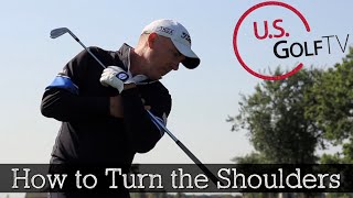 How to Make a Proper Shoulder Turn in Your Golf Swing Golf Backswing and Downswing [upl. by Itin]