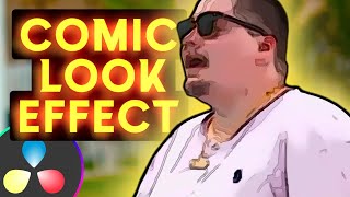 The Comic Look Effect in Davinci Resolve 18  Tutorial [upl. by Nosemyaj]