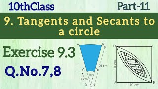 10thClassTangents and Secants to a circle Exercise93QNo78 Maths world makes smart in telugu [upl. by Retla840]