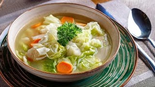 SCHLANKMACHER WeißkohlGemüseSuppe  Low Carb [upl. by Eelrehpotsirhc219]