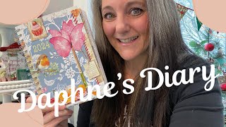 Daphne’s Diary 2024 with ASMR flip through end Chatty Intro [upl. by Dympha]