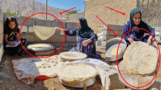 The traditional way of cooking nomadic bread by grandmother in 30 minutes [upl. by Rohclem504]