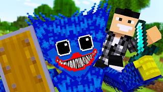 Minecraft mais Huggy Wuggy fini le jeu pour moi [upl. by Aivlis]