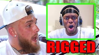 Jake Paul Responds To quotRiggedquot Fight Accusations [upl. by Asiole]