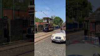 Rotherham Tram Passing By Next To A Classic Car [upl. by Oicram765]