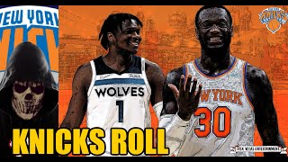 Knicks survive Anthony Edwards Wolves late Knicks Post game Reaction [upl. by Erreid]