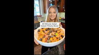 20Minute Italian Sweet Potato Bowl shorts [upl. by Assek]