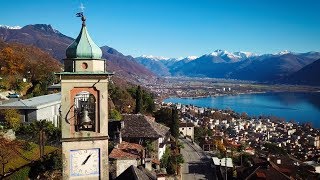 Drone Views of Switzerland in 4k Orselina amp Brione sopra Minusio [upl. by Yrailih]