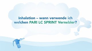 PARI  Inhalation – wann verwende ich welchen PARI LC SPRINT Vernebler [upl. by Iramat]