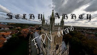 Selby Abbey quick FPV drone fly around [upl. by Einahpats]