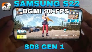 SAMSUNG S22 BGMI TEST IN 2024 WITH TEMPERATURE 90FPS [upl. by Yerxa473]