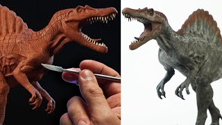 Sculpting SPINOSAURUS  Jurassic Park III  2001 [upl. by Llenal]