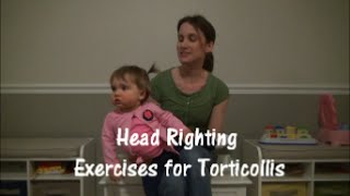 Head Righting Exercises for Torticollis [upl. by Jakoba291]