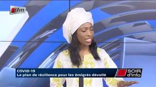 SOIR DINFO  Wolof  Invité  SEYDINA KAMARA  Pr  NDEYE ARAME TOURÉ  09 Avril 2020 [upl. by Ecnirp]