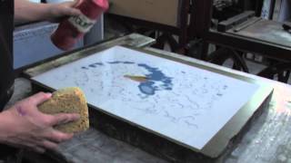 Plate Lithography at Edinburgh Printmakers [upl. by Schonthal]