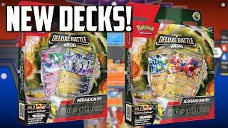 NEW Pokemon TCG ex Deluxe Battle Decks REVEALED  Miraidon ex and Koraidon ex  Worth it [upl. by Nibot]