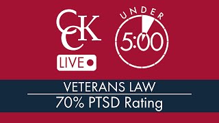 70 PTSD VA Rating What it Means and How to Qualify [upl. by Elleynad]