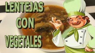 🥣SOPA DE LENTEJAS Y VEGETALES🍵┃👩🏽‍🍳KARMEN KOCINA👩🏽‍🍳 [upl. by Akkeber]