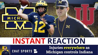 Michigan Football News amp INSTANT Reaction vs Indiana  Highlights Discussion amp Blake Corum Injury [upl. by Enimasaj538]