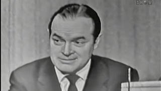 Whats My Line  Clifton Fadiman host Bob Hope Cesar Romero panel Apr 13 1958 [upl. by Brynn]