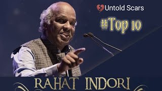 Rahat Indori Best Shayari  Rahat Indori Top10 Shayari  Best Of Rahat Indori [upl. by Burnard]