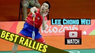 Lee Chong Wei Best Rallies of 2016  Crazy Skills  李宗伟厉害的打球法 [upl. by Nahttam]