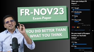 CA Final FR Nov 2023 Paper Review and Errors in Paper [upl. by Nahej806]