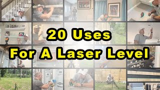 20 Ways To Use A Laser Level Hands On With The DOVOH Laser Level 360 With Self Leveling [upl. by Desdee]