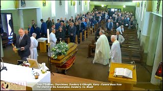 Tony OSullivan Churchtown Dunderry amp Killorglin Funeral Mass from The Church of the Assumption [upl. by Battista475]