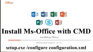 How to Install Microsoft Office with Command Prompt CMD [upl. by Emorej426]